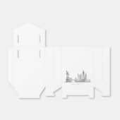 Minimalistische New York City Skyline Lijnkunst Bedankdoosjes (Uitgevouwen)