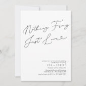 Minimalistische niets fancy gewoon liefde foto QR- Kaart (Voorkant)