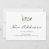 Minimalistische nieuwe adres bewegende aankondigin aankondiging (Voorkant)