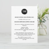 Minimalistische nieuwe business open huis kaart (Staand voorkant)