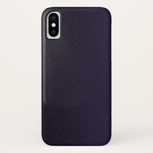 Minimalistische Night Sky iPhone X Hoesje – Slank (Achterkant)