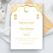 Minimalistische Nikah Wallimah Mosque Islamic Wedd Kaart
