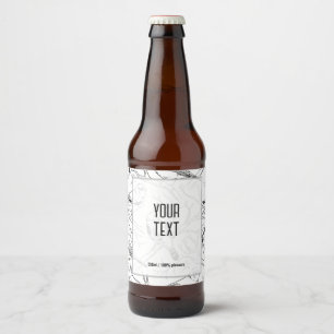 Minimalistische Noord-Amerikaanse Vogels Lijnkunst Bier Etiket