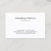 Minimalistische nostalgie Design Retro Plain Trend Visitekaartje (Voorkant)