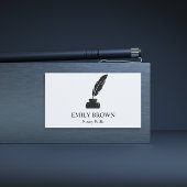 Minimalistische notaris lening ondertekenaar Quill Visitekaartje