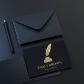 Minimalistische notaris lening ondertekenaar zwart visitekaartje