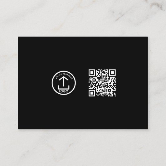 Minimalistische notaris ondertekenaar aangepaste L Visitekaartje (Achterkant)