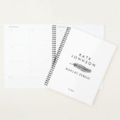 Minimalistische Notaris Ondertekenaar Feather Quil Planner (Display)