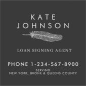 Minimalistische Notaris Ondertekenaar Feather Quil Sticker (Voorkant)