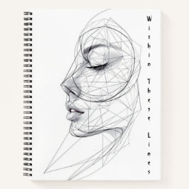 Minimalistische Notebook met Continue Lijnkunst Notitieboek