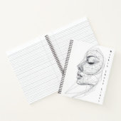 Minimalistische Notebook met Continue Lijnkunst Notitieboek (Binnen)
