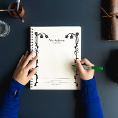 minimalistische Nouveau Bloemen Persoonlijk Planner