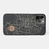 Minimalistische NYC-voetbalkaartspeldlijn Kunst Case-Mate iPhone Case (Achterkant (horizontaal))