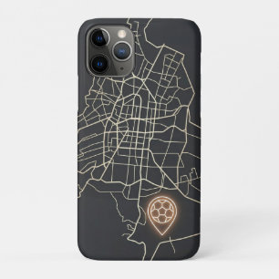 Minimalistische NYC-voetbalkaartspeldlijn Kunst Case-Mate iPhone Case
