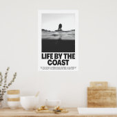 Minimalistische Oceaafotografie Print Serene Kust (Keuken)