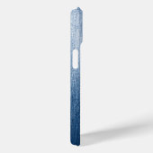 Minimalistische Oceaan Wand Kunst Visser Blauw Case-Mate iPhone Case (Achterkant / Rechts)
