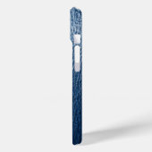 Minimalistische Oceaan Wand Kunst Visser Blauw Case-Mate iPhone Case (Achterkant / Links)