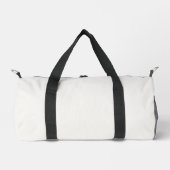 Minimalistische Off White Duffle – Max Opbergtas Plunjezak (Voorkant)