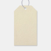 Minimalistische Off White Vastgoed Cadeaulabel (Achterkant)