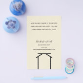 Minimalistische Off White Vastgoed Flyer (Enkel)