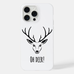 Minimalistische Oh Deer Reindeer iPhone 15 Pro Max Case