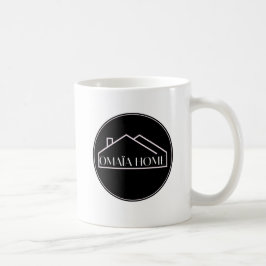 Minimalistische OH-typografie mok | Modern OMAÏA H