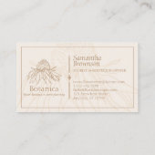 Minimalistische olieflozer voor ivoor visitekaartje (Achterkant)