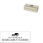 Minimalistische olifant uit de bibliotheek van het rubberstempel (Gestempeld)