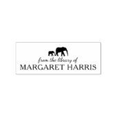 Minimalistische olifant uit de bibliotheek van het rubberstempel (Afrduk)