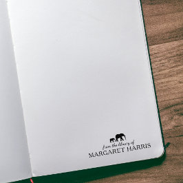 Minimalistische olifant uit de bibliotheek van het rubberstempel
