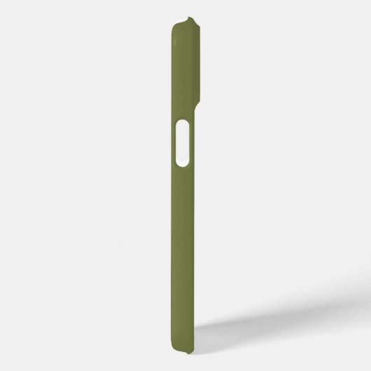 Minimalistische olijfgroene gepersonaliseerde Init Case-Mate iPhone Case (Achterkant / Rechts)