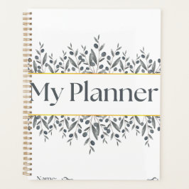 Minimalistische Olijftak "Mijn Planner" Planner