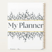Minimalistische Olijftak "Mijn Planner" Planner (Achterkant)