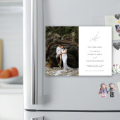 Minimalistische Olive Leaf Branch Garden Save The  Magnetische Uitnodiging