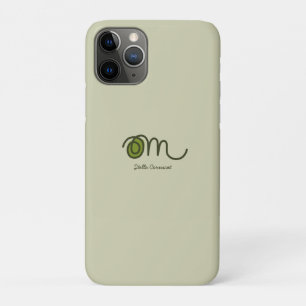 Minimalistische Om Handgeschreven Gepersonaliseerd Case-Mate iPhone Case