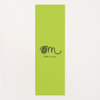 Minimalistische Om Handgeschreven Gepersonaliseerd Yogamat
