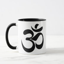 Minimalistische Om Sanskriet Symbool Meditatie Ont