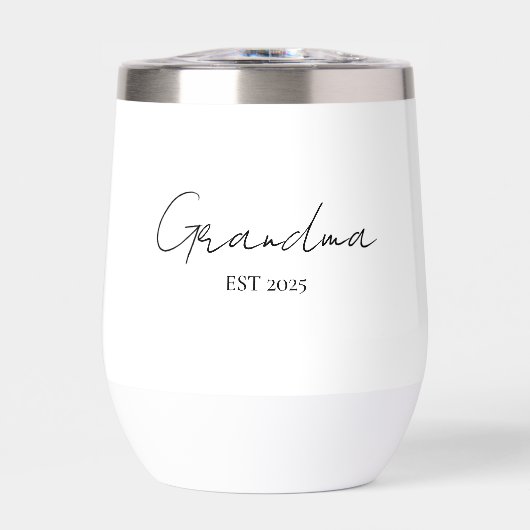 Minimalistische oma EST 2025 | Gepersonaliseerd ca (Voorkant)