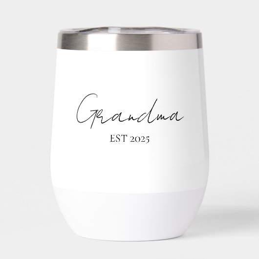 Minimalistische oma EST 2025 | Gepersonaliseerd ca (Achterkant)