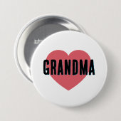 Minimalistische oma  ronde button 7,6 cm (Voorkant /achterkant)