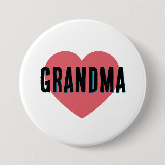 Minimalistische oma ronde button 7,6 cm