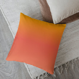 Minimalistische Ombre Levendige Zonsondergang Kussen