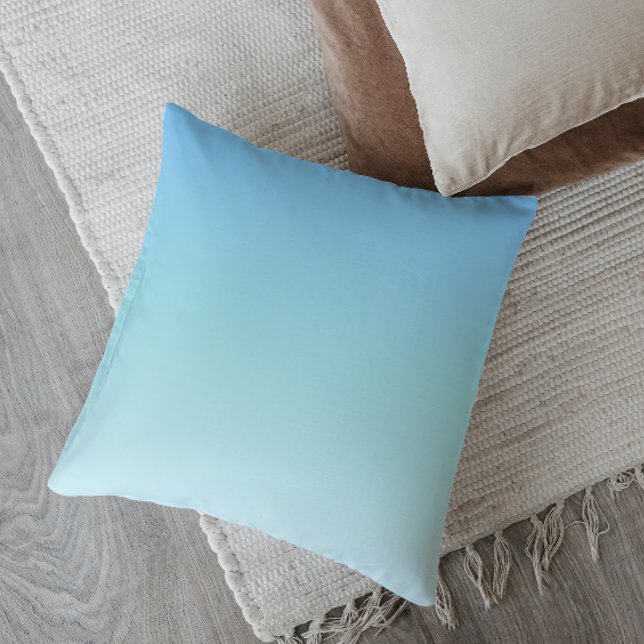 Minimalistische Ombre Stille Wateren Kussen (Creator heeft geüpload)
