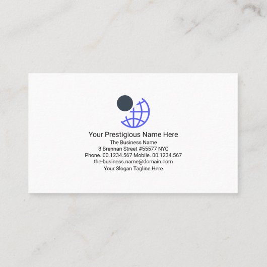 Minimalistische onderschepping Red Lines Owner CEO Visitekaartje (Achterkant)