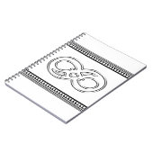 Minimalistische Oneindigheid Notitieboek (Linkerzijde)