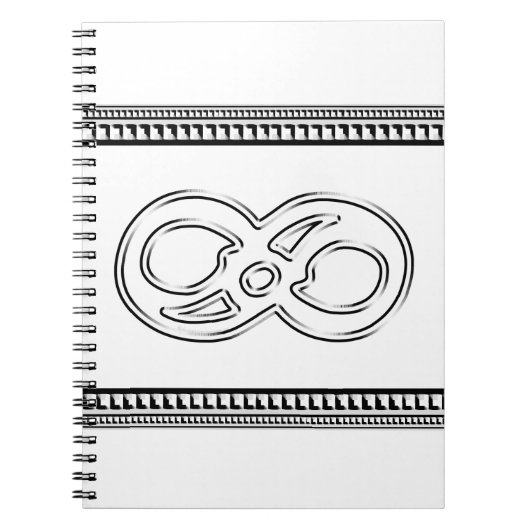 Minimalistische Oneindigheid Notitieboek (Voorkant)