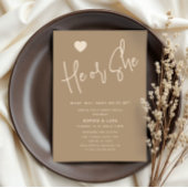 Minimalistische onthulling van het geslacht van hi kaart