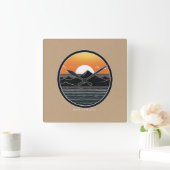 Minimalistische ontwerp Wandklok (Huis)