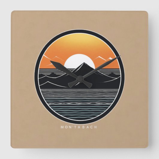 Minimalistische ontwerp Wandklok (Voorkant)