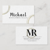 Minimalistische ontwerper van Thuisfotografie van Visitekaartje (Voorkant / Achterkant)